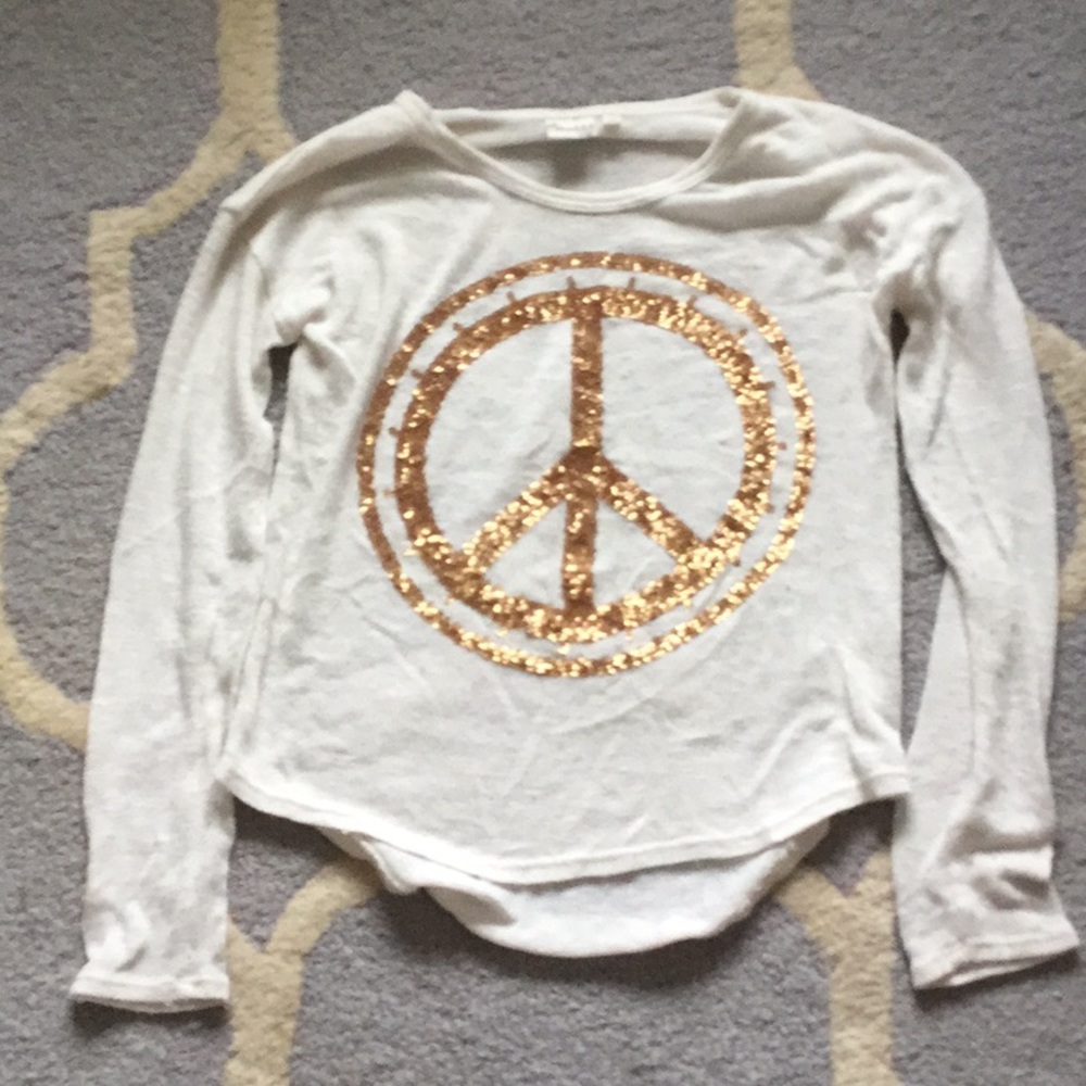 Mudd Girls Long Sleeve white sweater